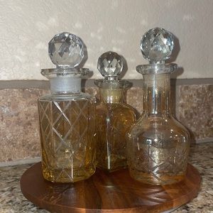 Decorative perfume bottles. New, no tags. Never used or displayed.